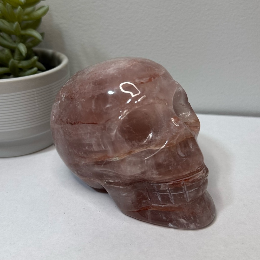 Fire Quartz Skull